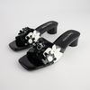 Hetti Black/ White Patent Leather Heels