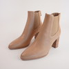 Ayer Cappuccino Leather Ankle Boots