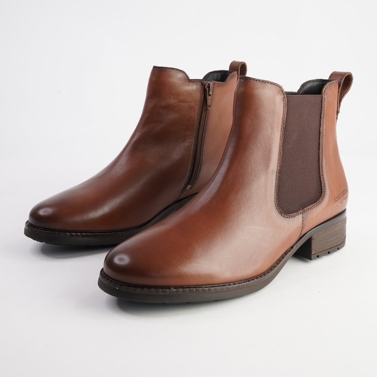 Kate 12 Cognac Leather Ankle Boots - JOSEF SEIBEL | Shouz