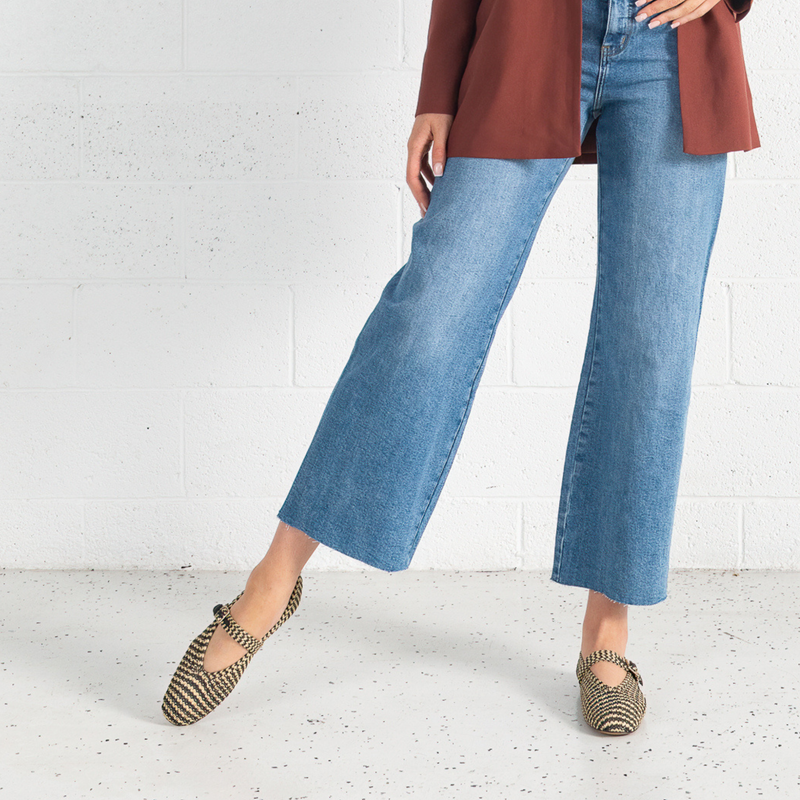 Santalum Black Ballet Flats