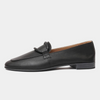 Joanne Black Leather Loafers