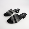 Tonda Black Multi Suede Heels