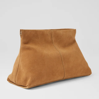 Aevie Camel Suede Clutch - MOLLINI | Shouz