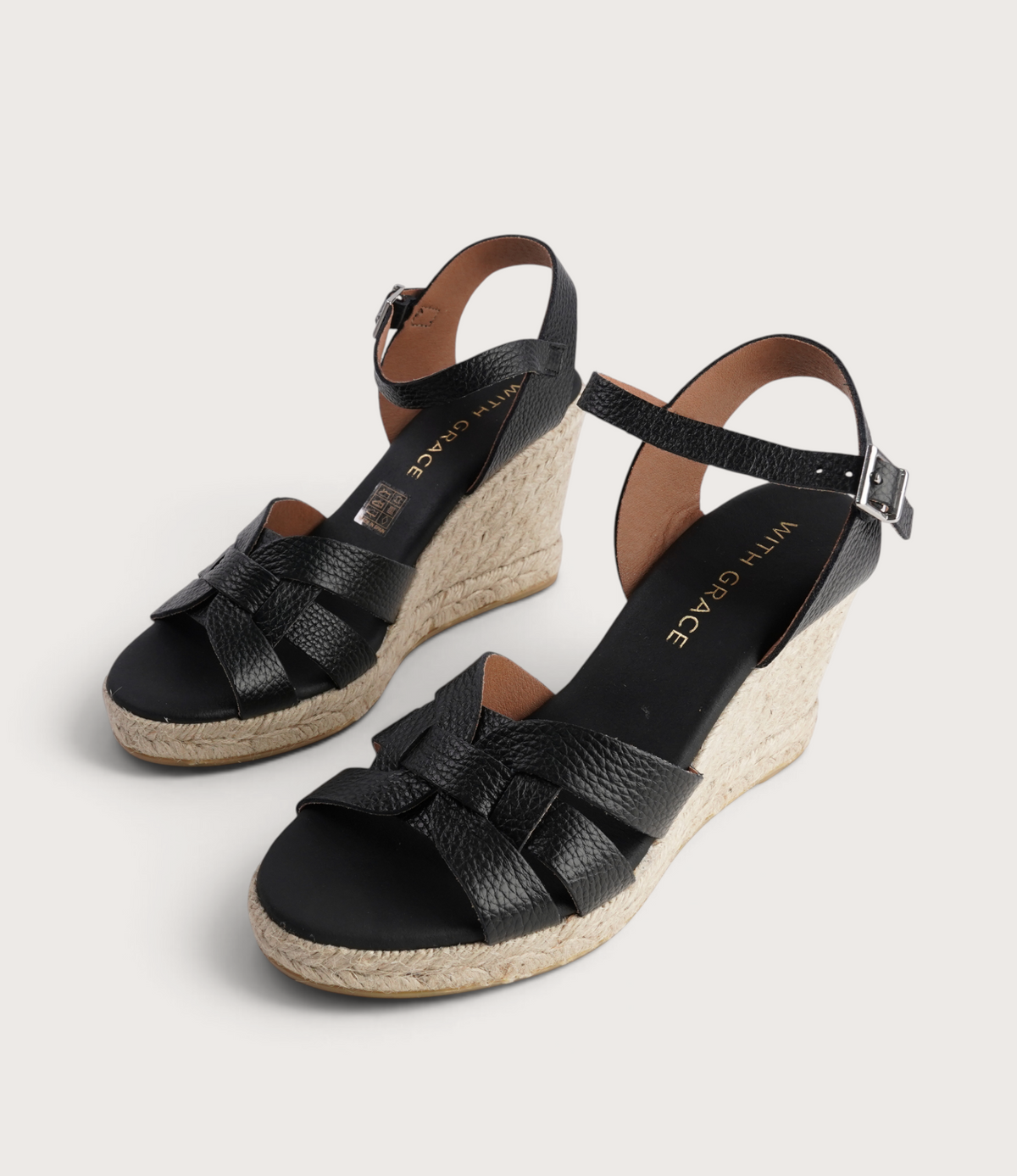 Sophia Doya Negro Espadrille Wedges