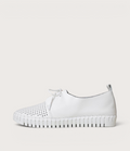 Huston White Leather Sneakers