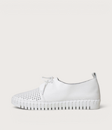Huston White Leather Sneakers
