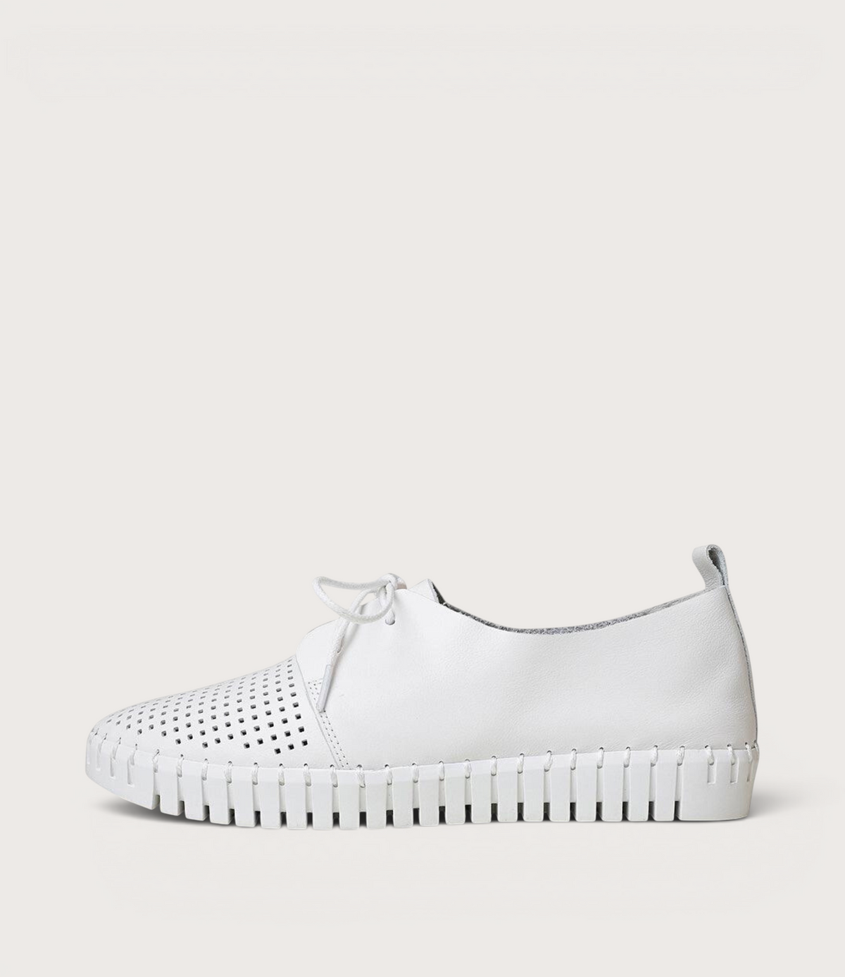 Huston White Leather Sneakers