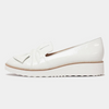 Oclem White Patent Leather Loafers