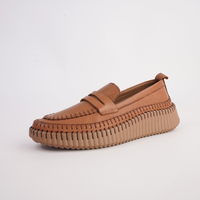 Venice Coconut Leather Loafers - SALA | Shouz