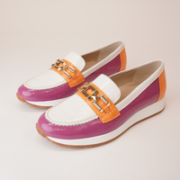 5675 Fuchsia Patent Leather Loafers