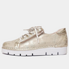 Js-2001 Champagne Leather Sneakers