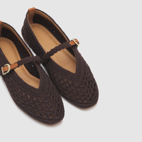 Clove Choc Crochet Flats