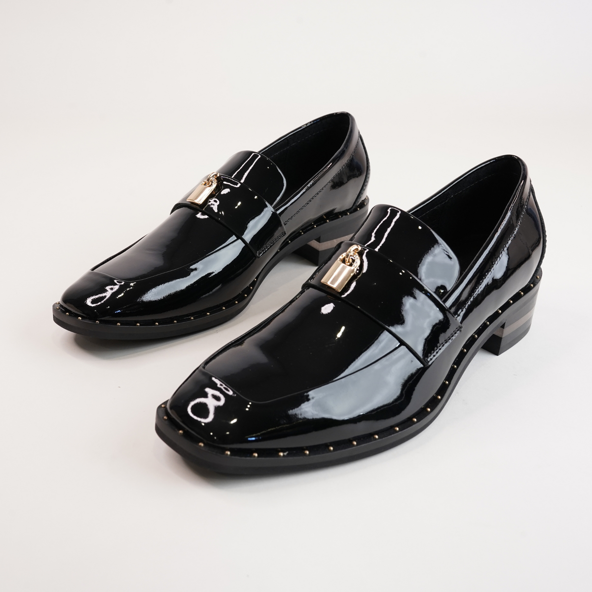 Fillipia Black Patent Leather Loafers