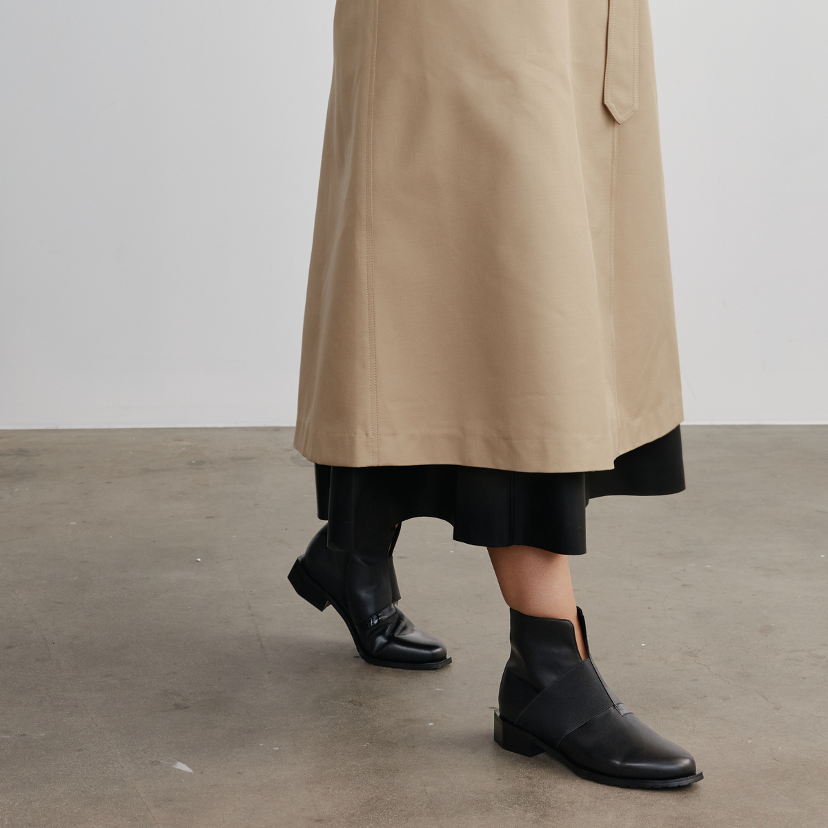 Rollo Black/ Patent Leather Ankle Boots - BRESLEY | Shouz
