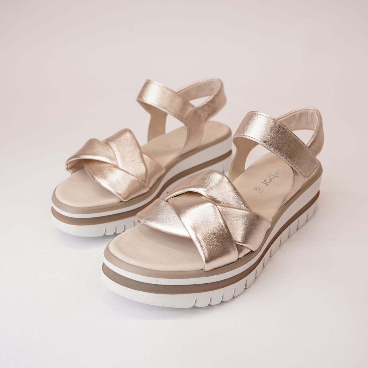 Ormond Pewter Leather Sandals