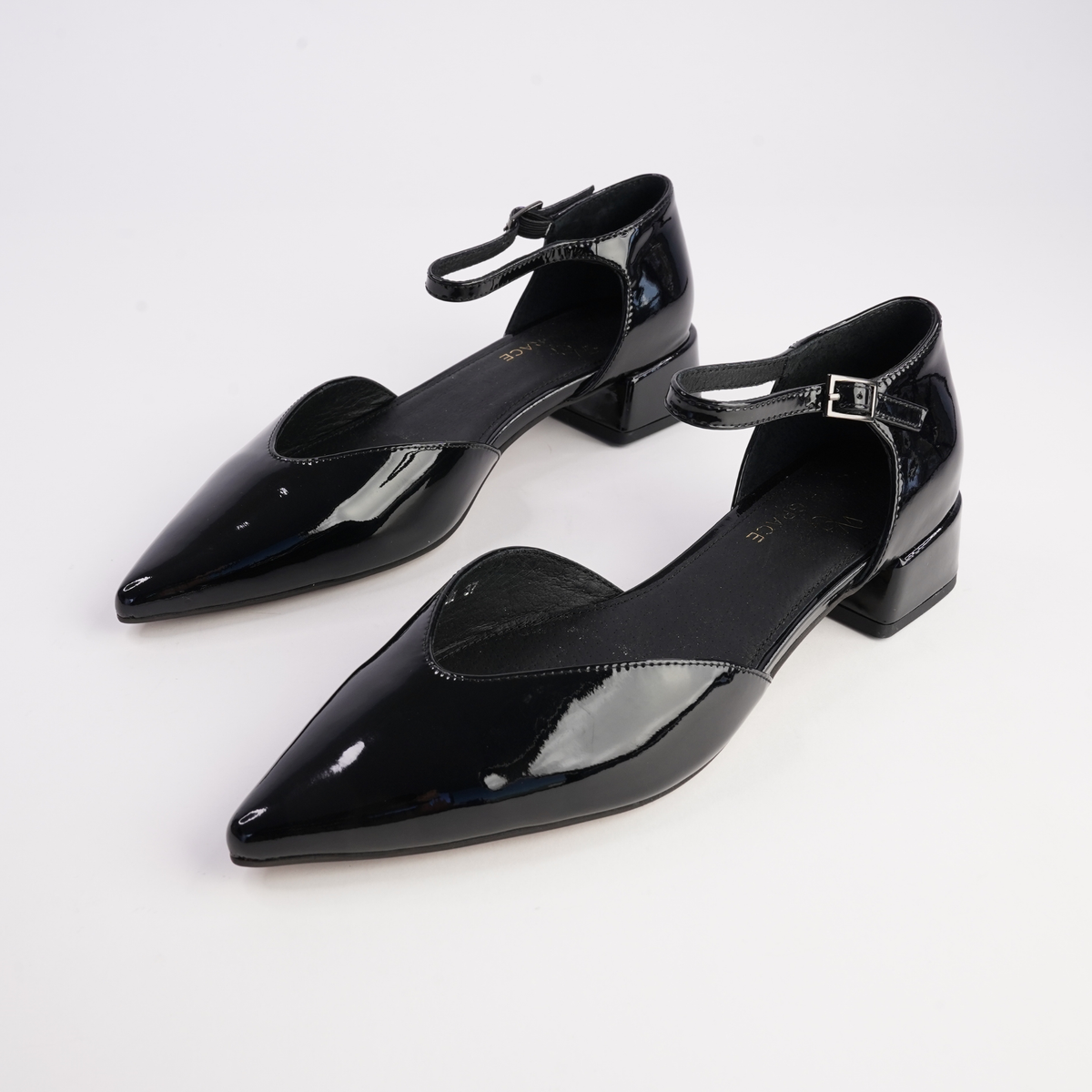 Munich Black Patent Leather Flats - WITH GRACE | Shouz