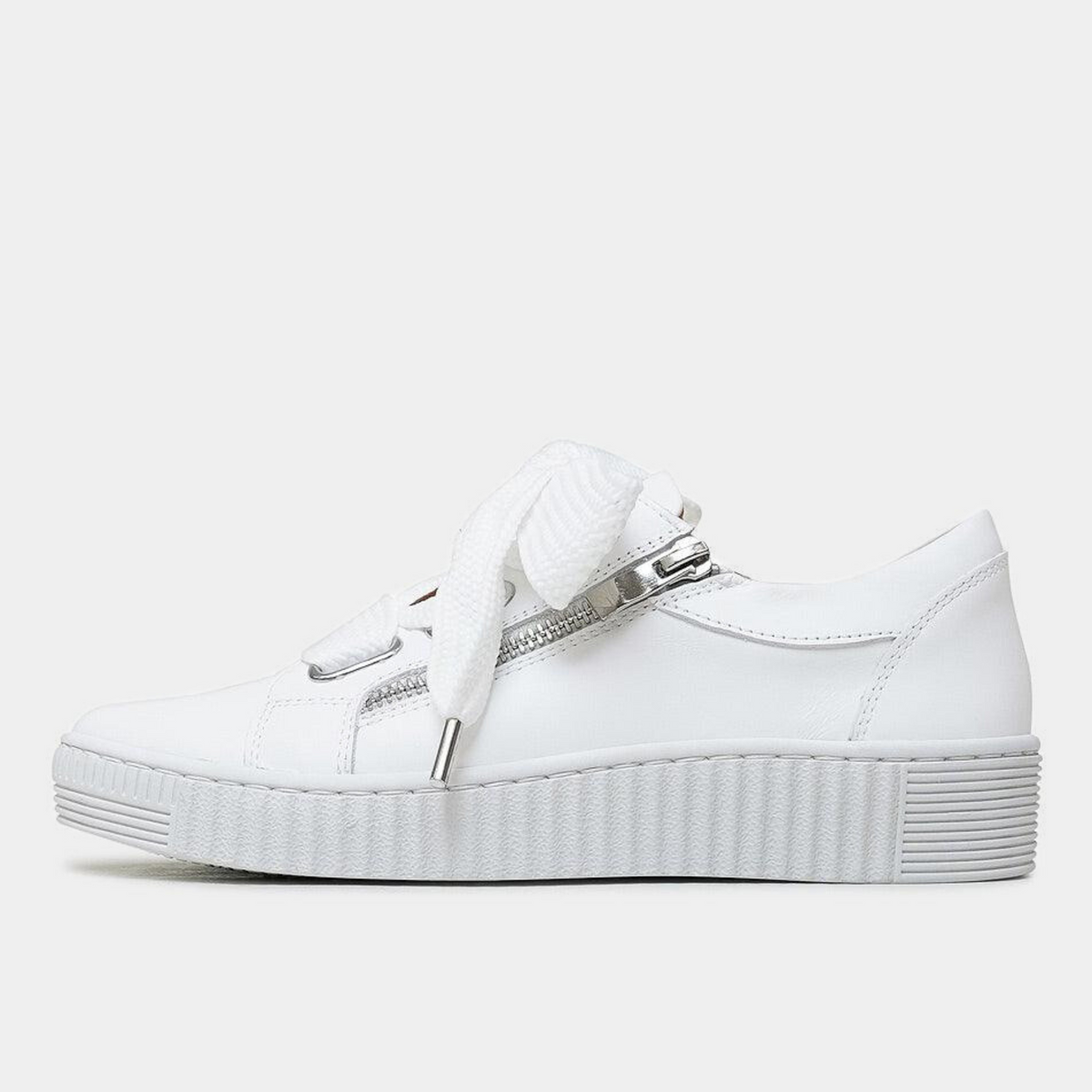 Jovi White Leather Sneakers - EOS FOOTWEAR | Shouz