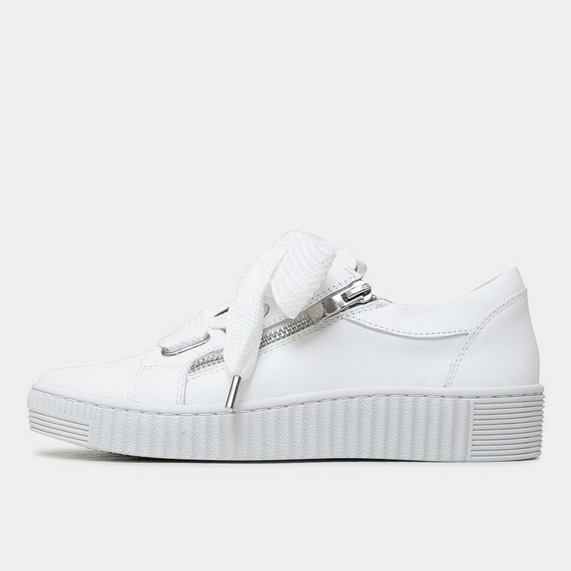 Jovi White Leather Sneakers