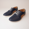 Sidecut Punch Navy Tumble Lace Up Flats