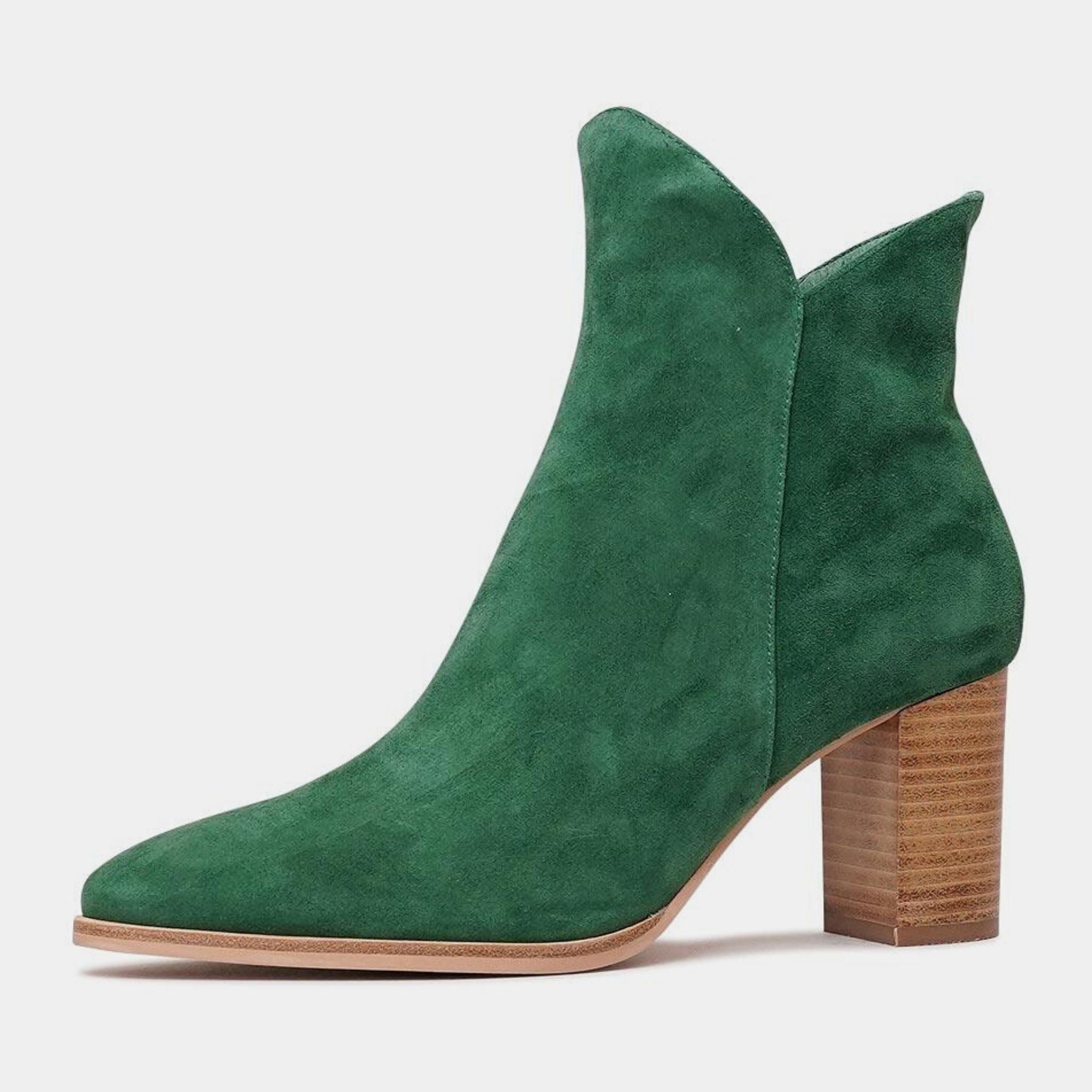 Emerald green ankle boots hotsell