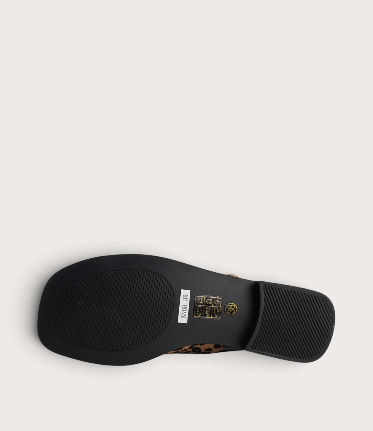 Snob Leopard Leather Flats