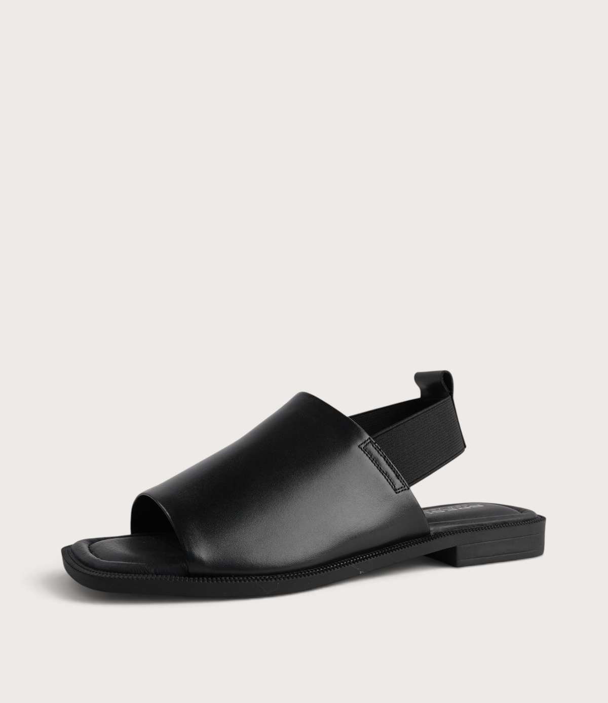 Snob Black Leather Flats