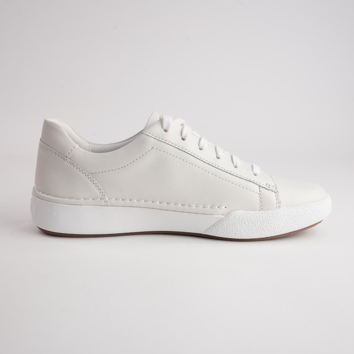 Claire 01 White Leather Sneakers