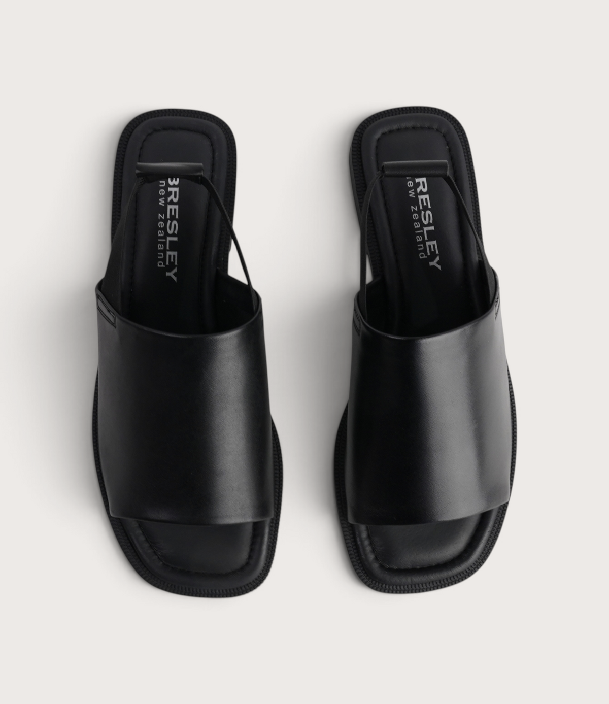 Snob Black Leather Flats