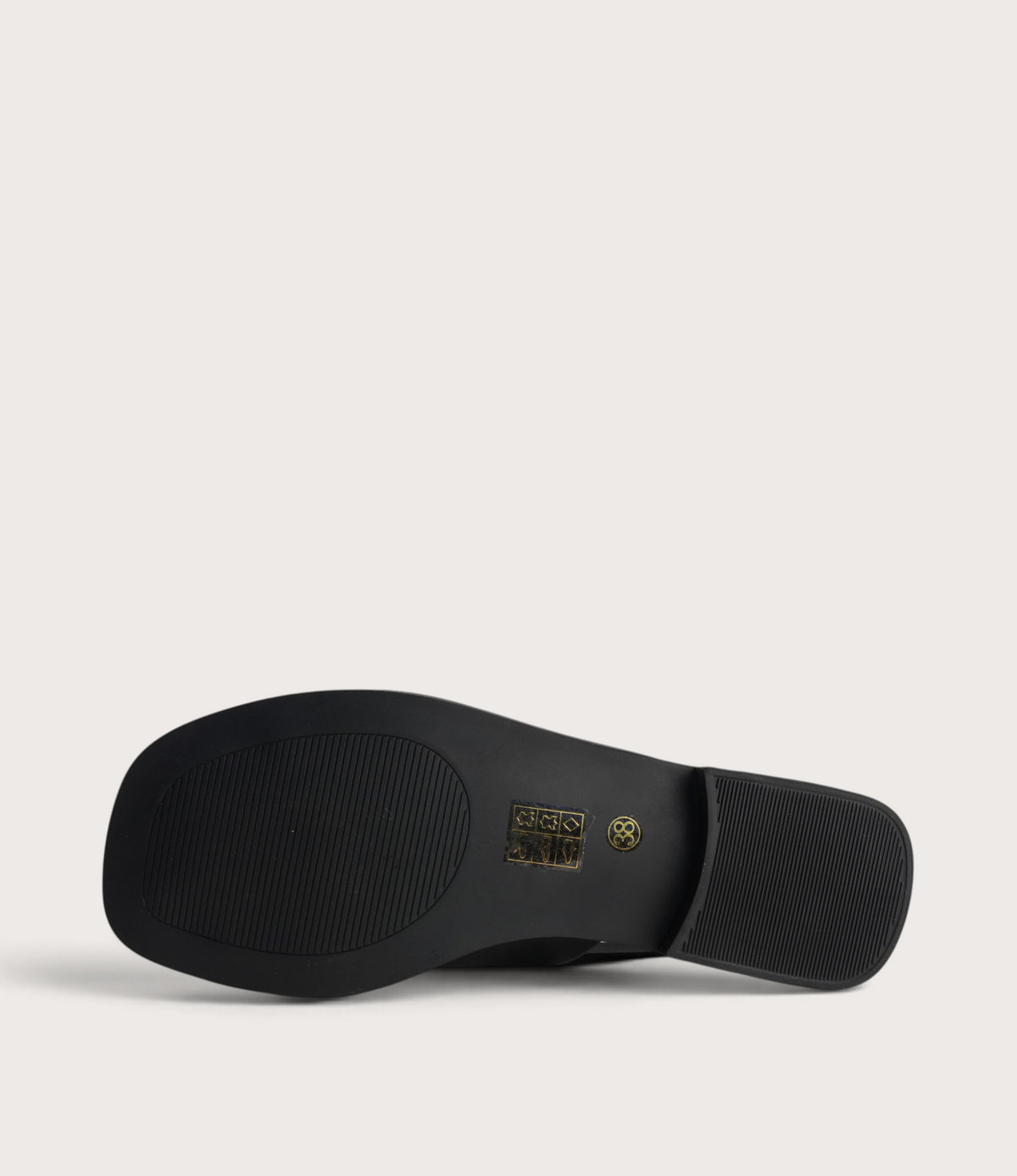 Snob Black Leather Flats