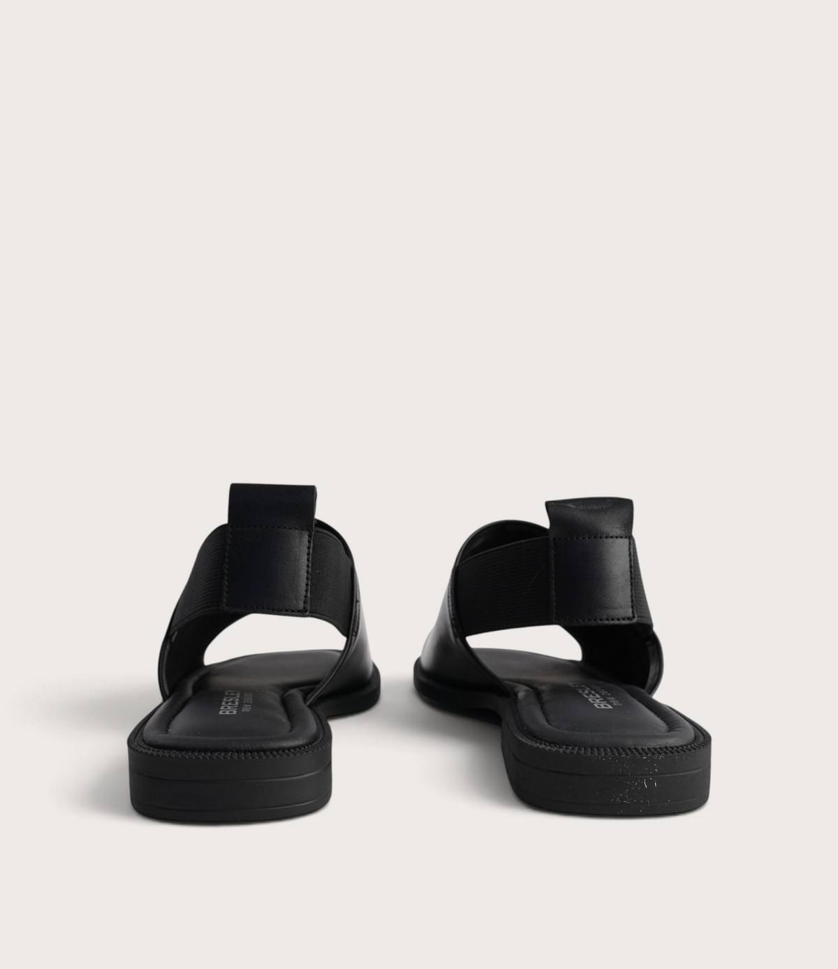 Snob Black Leather Flats