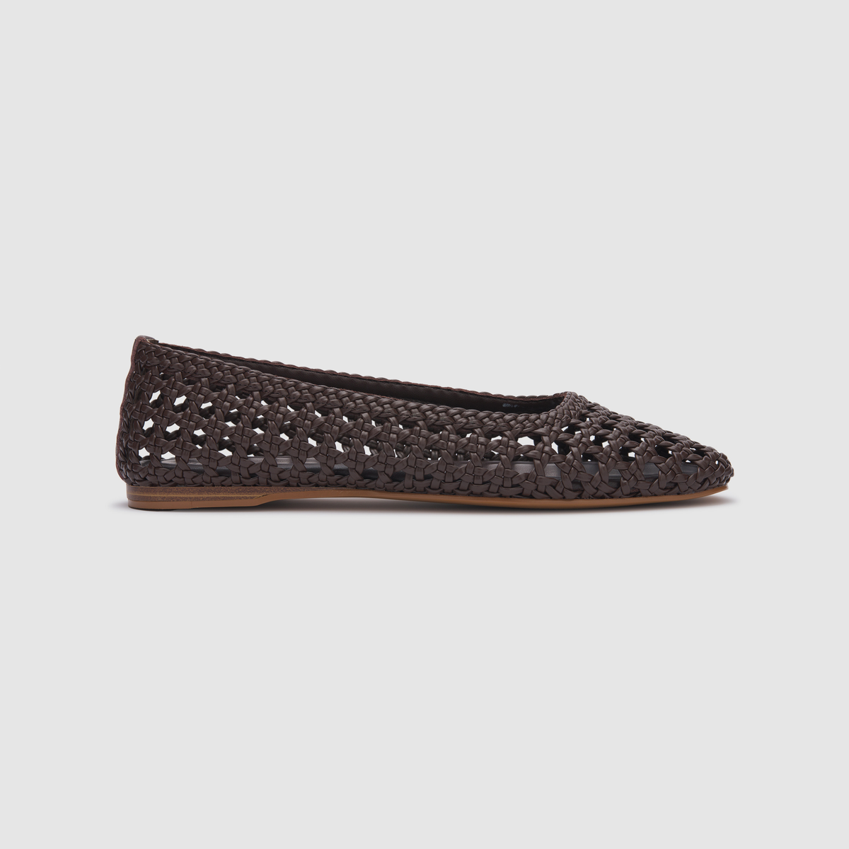 Calypso Choc Woven Flats