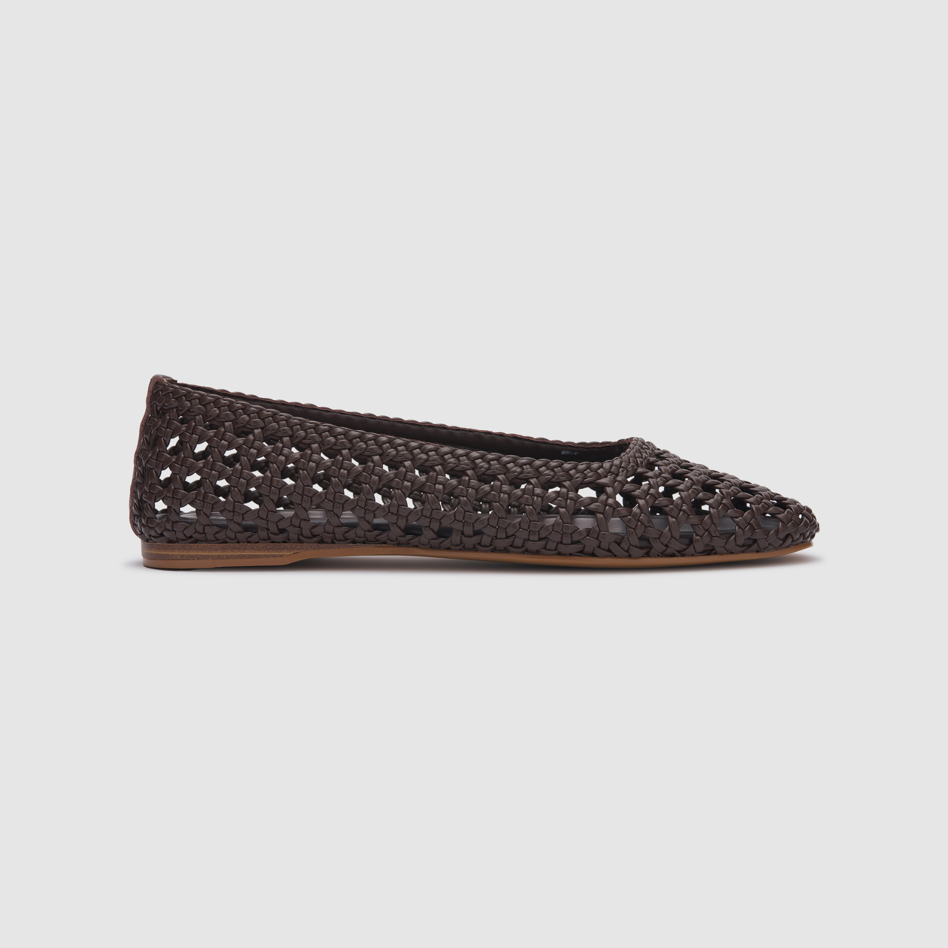 Calypso Choc Woven Flats