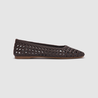 Calypso Choc Woven Flats
