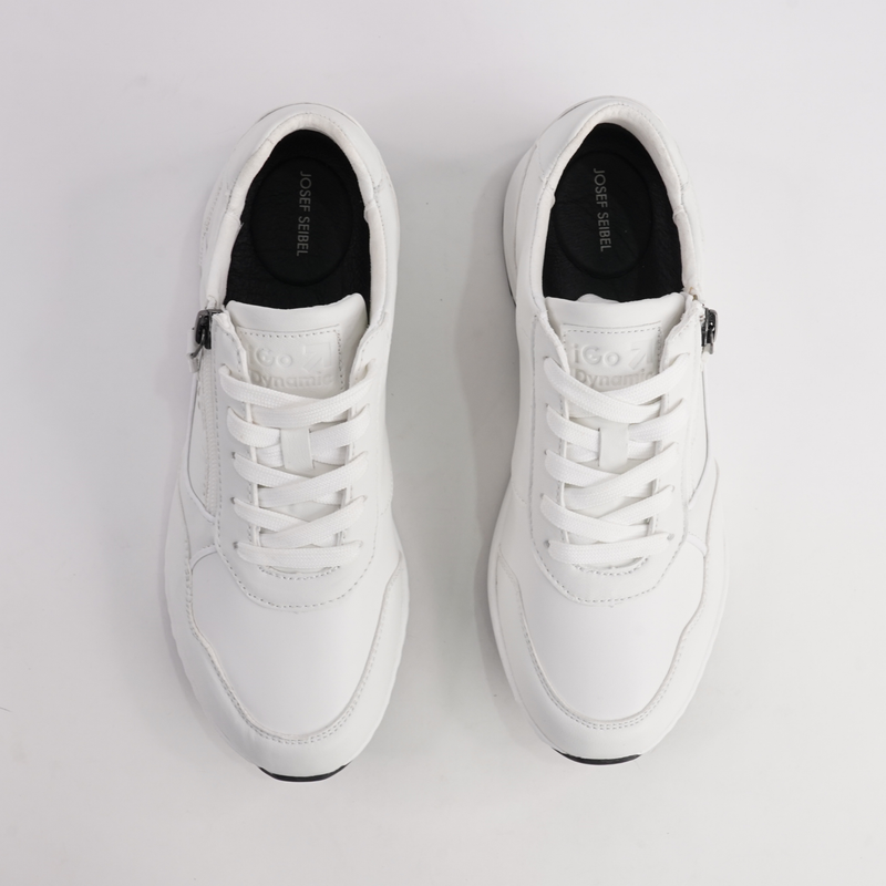 Ellie 06 White Leather Sneakers