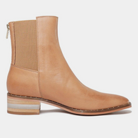 Ferlee Dark Tan Leather Ankle Boots