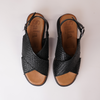 Wendy Black Leather Sandals