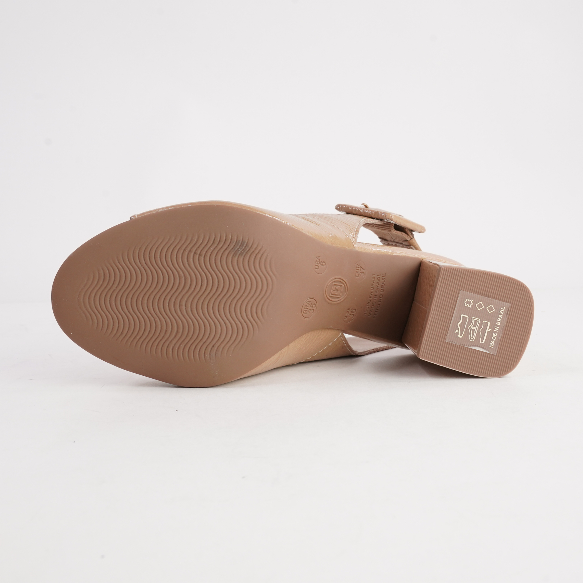 Mentha Nude Patent Heels - NU BY NEO | Shouz