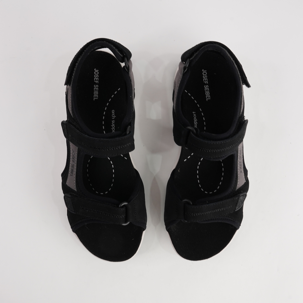 Estelle 02 Schwarz Combi Leather Sandals - JOSEF SEIBEL | Shouz