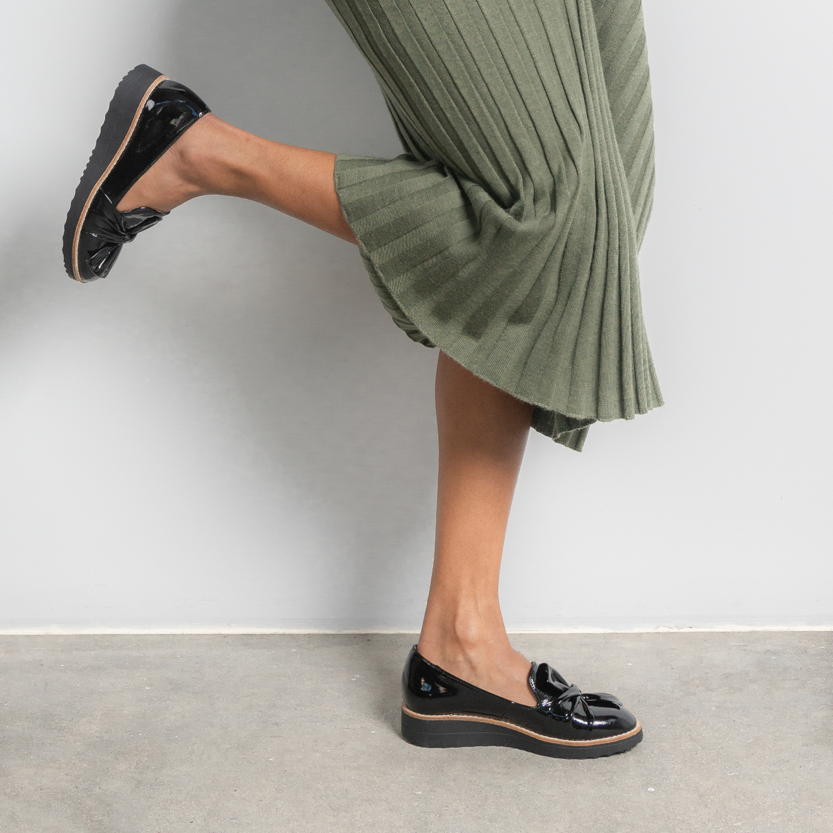 Oclem Black Patent Leather Loafers - TOP END | Shouz