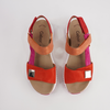 Cora Pumpkin Combi Leather Sandals