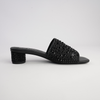 Heda Black Multi Leather Heels