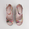 Sangria Palette Snake Leather Wedges
