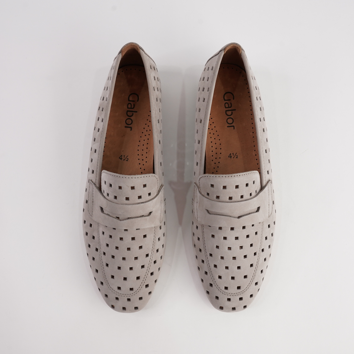 Dorothy Linen Nubuck Leather Loafers - GABOR | Shouz