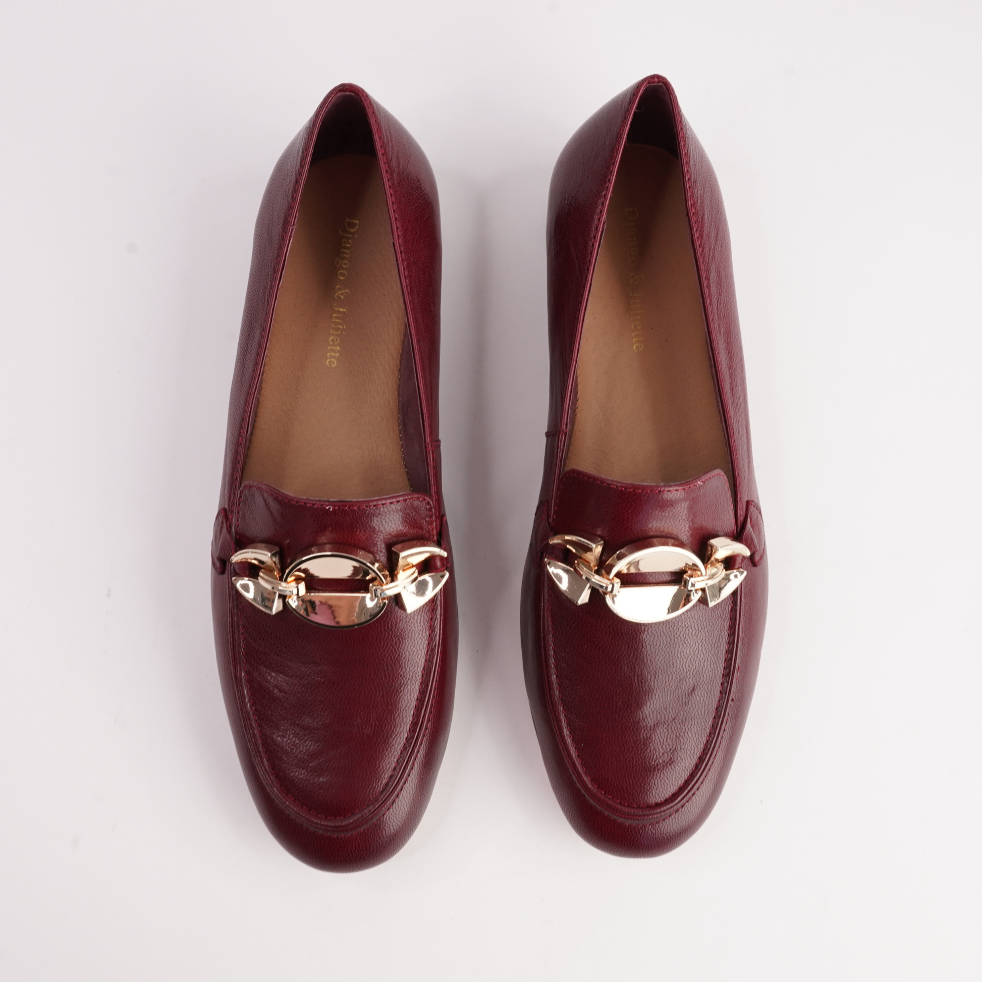 Ilysa Pinot Polish Leather Loafers - DJANGO AND JULIETTE | Shouz