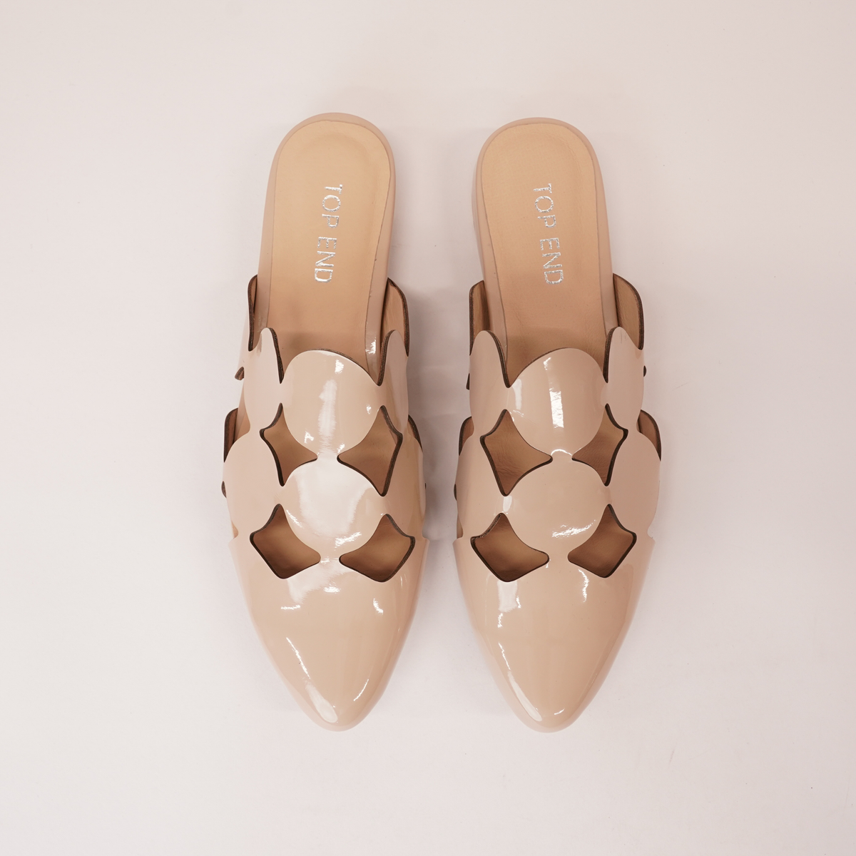Forli Cafe Patent Leather Flats - TOP END | Shouz