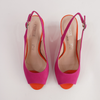 Bryce Fuschia Nubuck Leather Heels