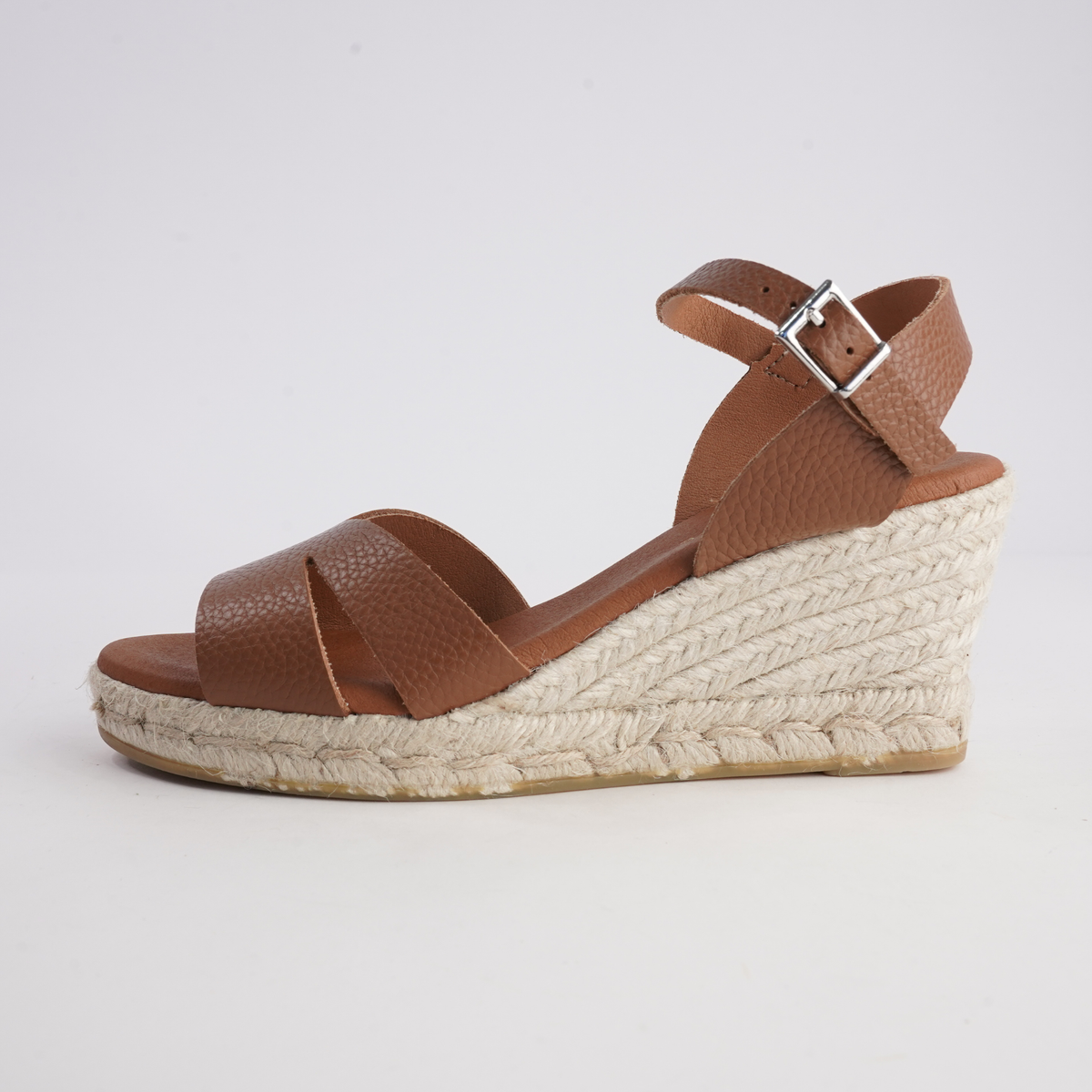 Remi Doya Roble Leather Espadrille Wedges - WITH GRACE | Shouz
