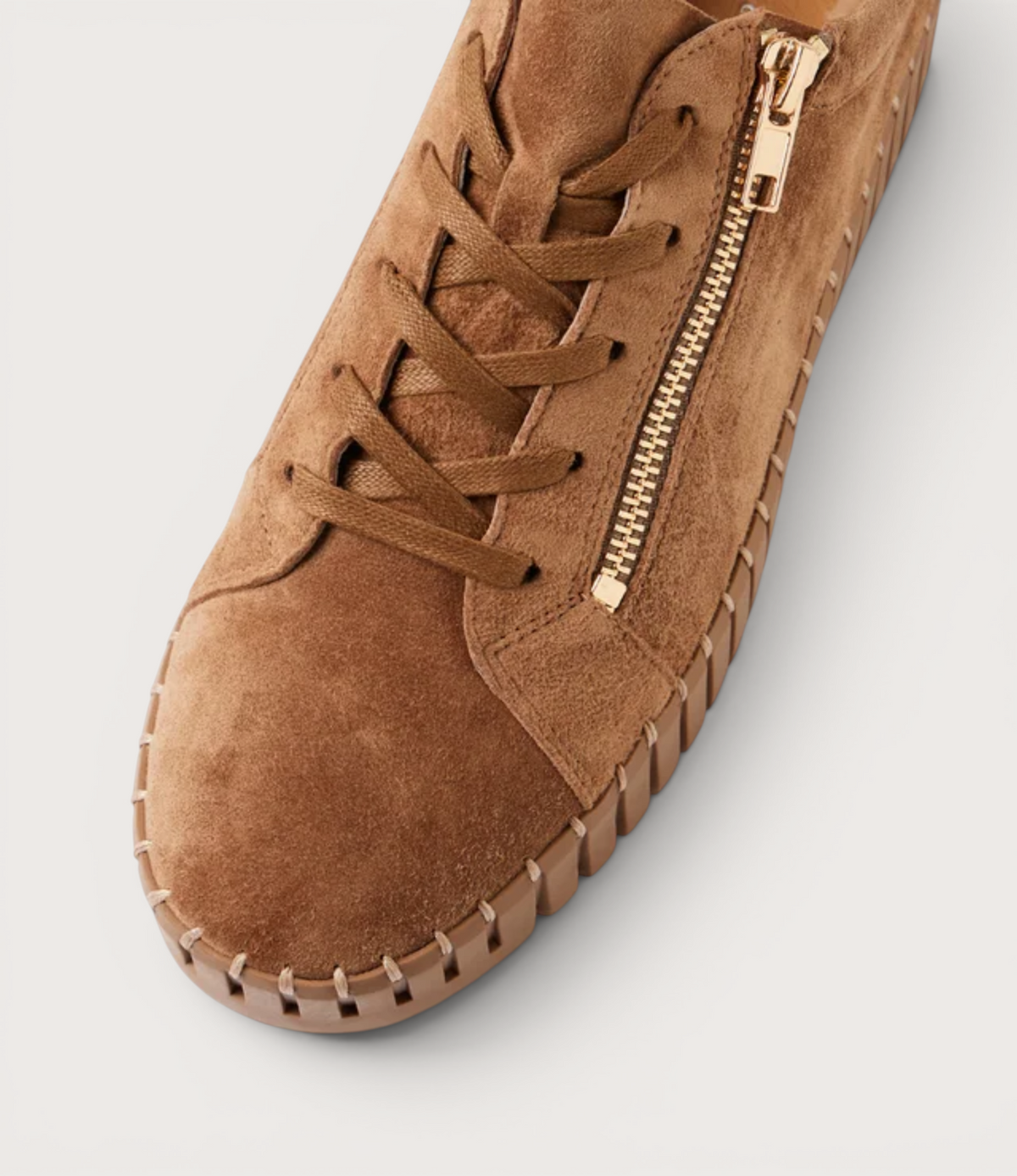 Bump Light Choc Suede/ Light Choc Sole Sneakers