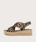 Miriad Leopard Suede Sandals