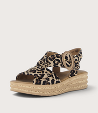 Miriad Leopard Suede Sandals
